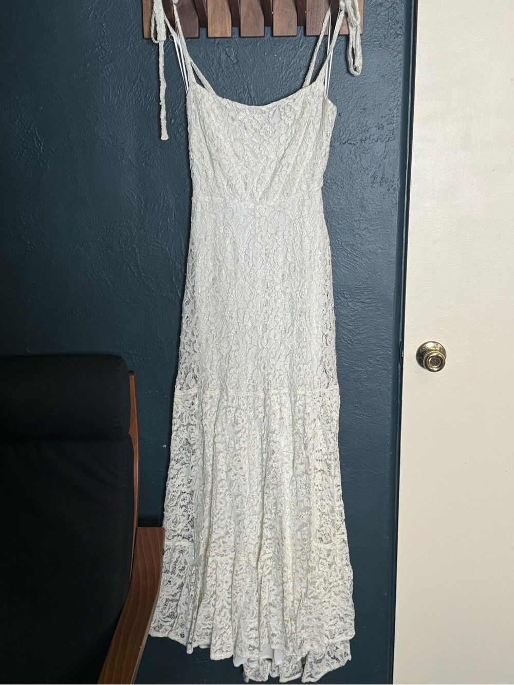 Reformation Ivory Dandelion Maxi Wedding Dress